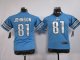 nike youth nfl detroit lions #81 calvin johnson blue jerseys