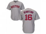 Men MLB Boston Red Sox #16 Andrew Benintendi Majestic Grey Cool Base Jerseys