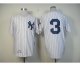mlb new york yankees #3 ruth m&n white 1929 jerseys