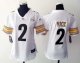 women nike pittsburgh steelers #2 vick white jerseys