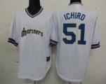 mlb jerseys seattle mariners #51 ichiro m&n white cheap jersey