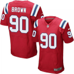 Nike New England Patriots #90 Malcom Brown red elite Jerseys