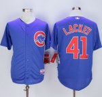 mlb chicago cubs #41 john lackey blue alternate cool base jerseys