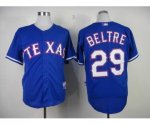 mlb texas rangers #29 beltre blue jerseys