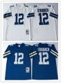 Football Men's Dallas Cowboys #12 STAUBACH Mitchell & Ness Retired Player Throwback Jersey