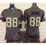 women nike nfl dallas cowboys #88 dez bryant green salute to service jerseys