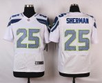 nike nfl seattle seahawks #25 sherman elite white jerseys