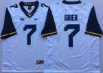West Virginia Mountaineers White #7 Will Grier College Jersey