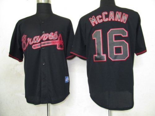MLB jerseys Atlanta Braves #16 Mccann Black (Fashion Jerseys)