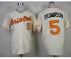 mlb baltimore orioles #5 robinson m&n cream 1970 jerseys [new]
