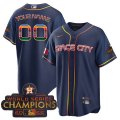 Houston Astros MEXICO 2022 Champions Navy Space City Mexico Cool Base Stitched Jerseys