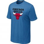 nba chicago bulls big & tall primary logo L.Blue T-shirt
