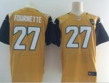 Men's NFL Jacksonville Jaguars #27 Leonard Fournette Golden Elite Jerseys