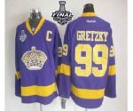 nhl los angeles kings #99 gretzky purple [2014 stanley cup][patc