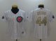women mlb chicago cubs #44 anthony rizzo white 2017 gold program cool base champion stitched baseball jerseys