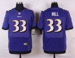 nike baltimore ravens #33 hill purple elite jerseys