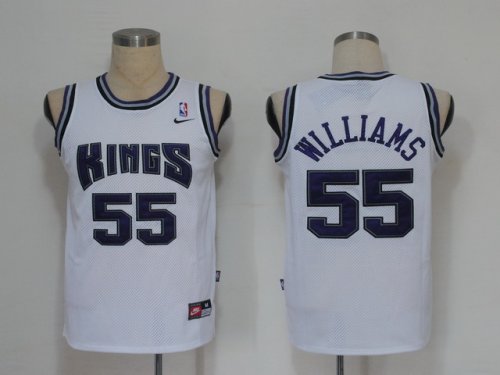 NBA Jerseys Sacramento Kings 55 Williams white