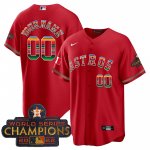 Houston Astros MEXICO 2022 Champions Red Cool Base Stitched Jerseys