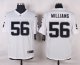 nike oakland raiders #56 williams white elite jerseys