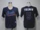 Baseball Jerseys atlanta braves #5 freeman blue(cool base)