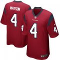 Women NFL Houston Texans #4 Deshaun Watson Nike Red 2017 Draft Pick Game Jersey
