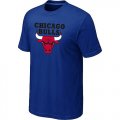 nba chicago bulls big & tall primary logo Blue T-shirt