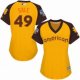 women's majestic chicago white sox #49 chris sale authentic yellow 2016 all star american league bp cool base mlb jerseys