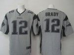 Nike New England Patriots #12 Tom Brady Gray Gridiron Gray Jerse