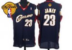 nba cleveland cavaliers #23 lebron james blue the finals patch stitched jerseys