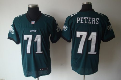 nike nfl philadelphia eagles #71 peters elite green jerseys