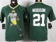 nike youth nfl green bay packers #21 woodson green jerseys [port