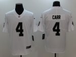 Men's NFL Oakland Raiders #4 Derek Carr Nike White Vapor Untouchable Limited Jerseys