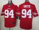 nike nfl san francisco 49ers #94 smith red jerseys [nike limited