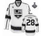 nhl los angeles kings #28 stoll white-black [2014 stanley cup]