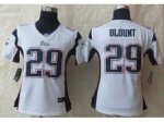 Women Nike New England Patriots #29 Blount white Jerseys