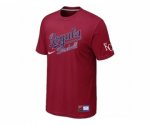 MLB Kansas City Royals Red Nike Short Sleeve Practice T-Shirt