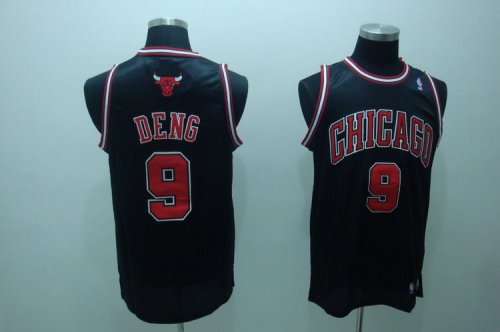 Basketball Jerseys chicago bulls #9 deng black