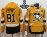 men nhl pittsburgh penguins #81 phil kessel gold sawyer hooded sweatshirt 2017 stadium series stanley cup finals champions stitched nhl jersey