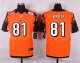 nike cincinnati bengals #81 krotf orange elite jerseys