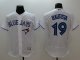 mlb toronto blue jays #19 jose bautista majestic white flexbase authentic collection jerseys