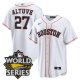 Men's Houston Astros #27 Jose Altuve White Stitched World Series Cool Base Limited Jersey
