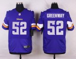 nike minnesota vikings #52 greenway purple elite jerseys