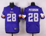nike minnesota vikings #28 peterson purple elite jerseys