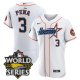 Men's Houston Astros #3 Jeremy Pena World Series Stitched White Special Flex Base Jersey