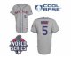 2015 World Series mlb jerseys new york mets #5 wricht grey