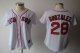 women Baseball Jerseys boston red sox #28 gonzalez white[red num
