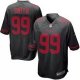 nike san francisco 49ers #99 smith black [nike Limited]