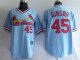 Baseball Jerseys st.louis cardinals# 45 gibsoh lt blue
