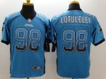 nike nfl carolina panthers #98 star lotulelei blue jerseys [Elit