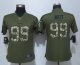 women nike houston texans #99 J.J. watt army green salute to service limite nfl jerseys